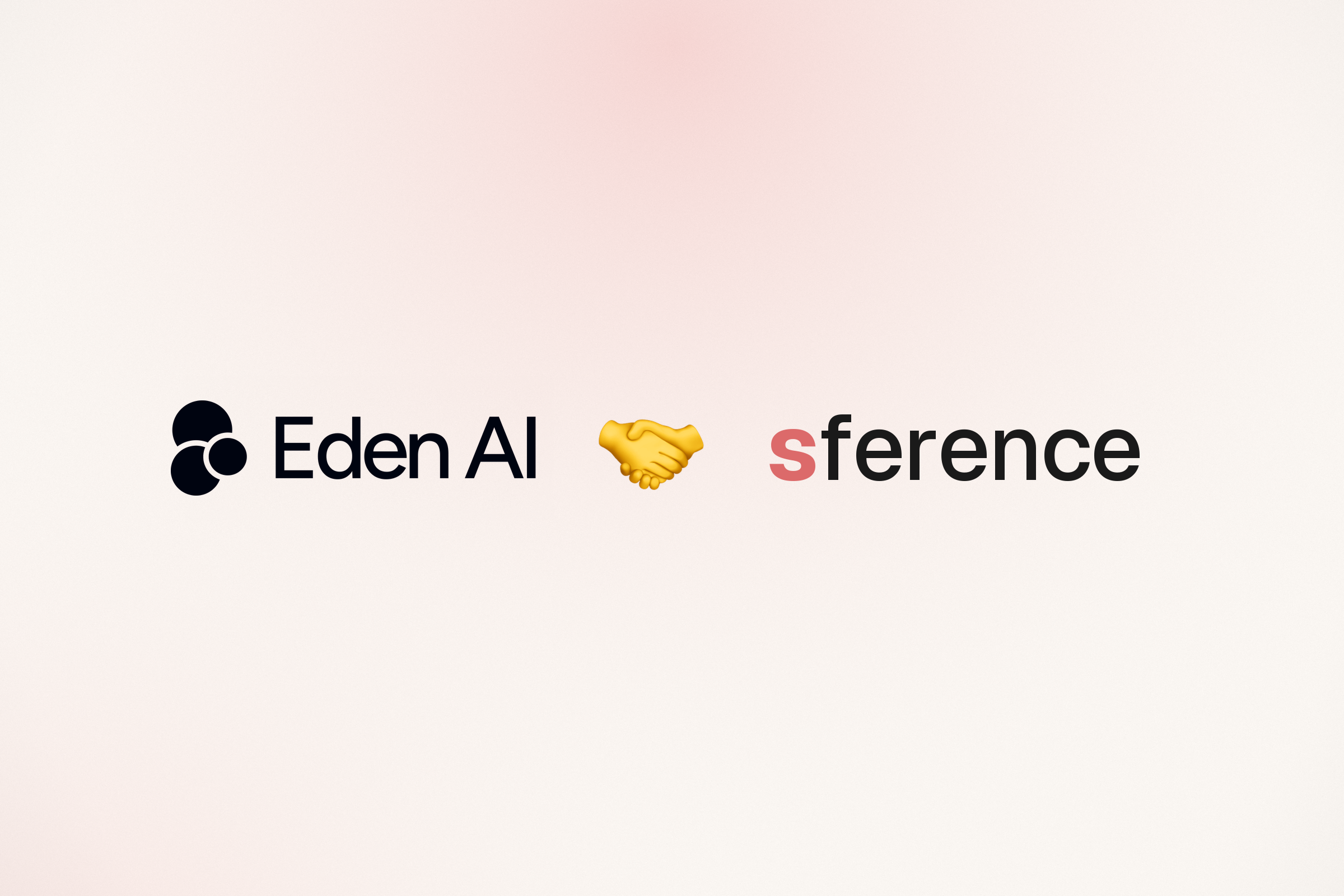 sference and Eden AI partnership banner